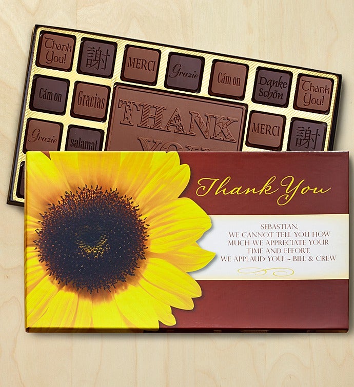 Thank You Personalized Chocolate Box