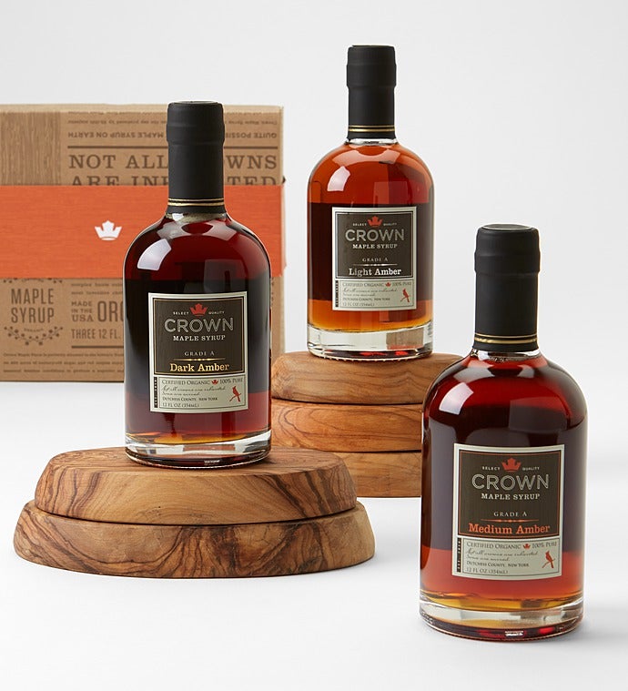 Crown Maple Organic Maple Syrup Trio Gift Set