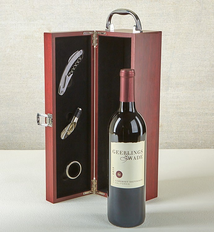 Cabernet Wine Gift Box with Accessories