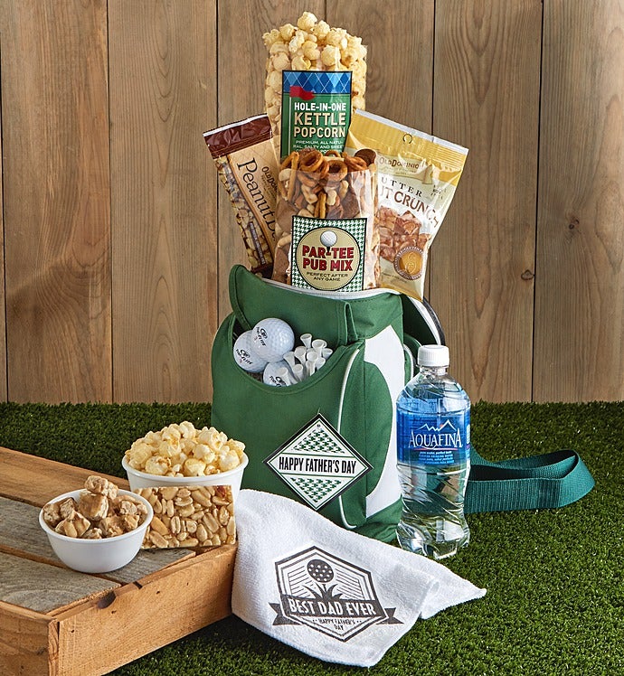 Happy Father's Day Golf Cooler Bag with Snacks