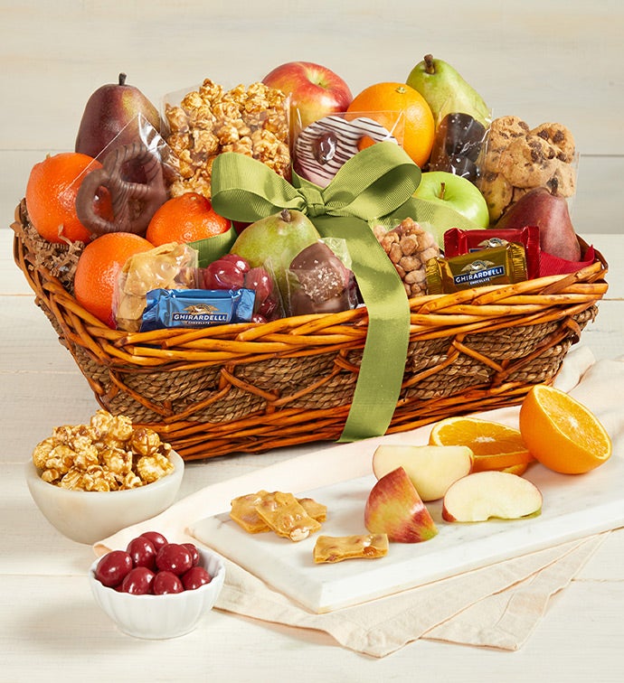 Distinctive Fruit & Sweets Gift Basket
