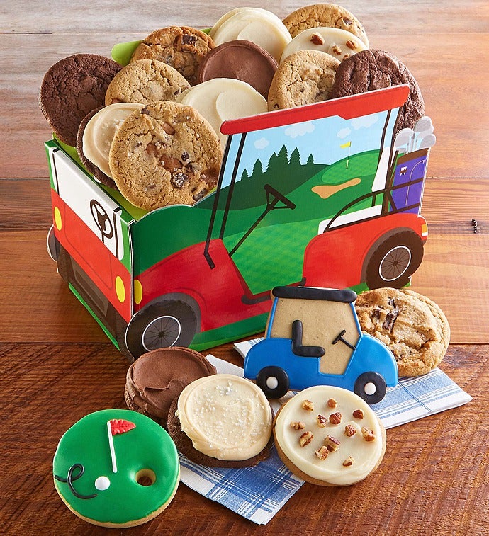 Cheryl's Father's Day Golf Cart Box with Cookies