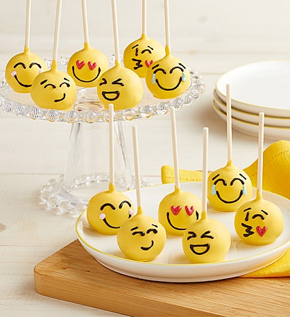 Emoticon Truffle Cake Pops