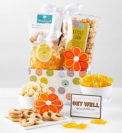 Sending Get Well Smiles Sweet Treats Gift Basket