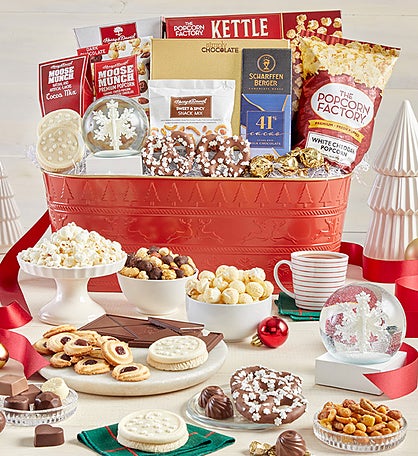 Sparkling Snow Sweets & Treats Basket