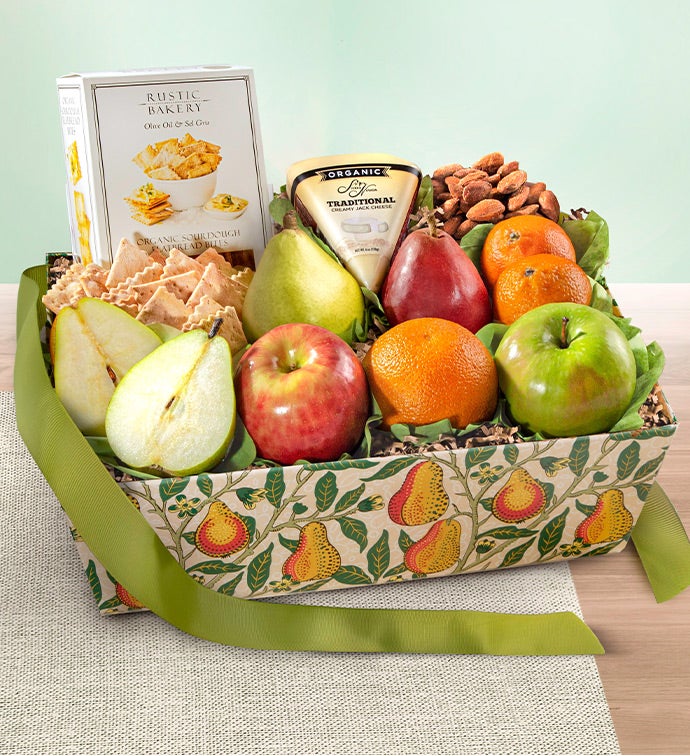 Organic Fruit & Cheese Gift Hamper