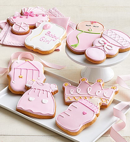 Welcome Baby Girl! Artisan Iced Cookies
