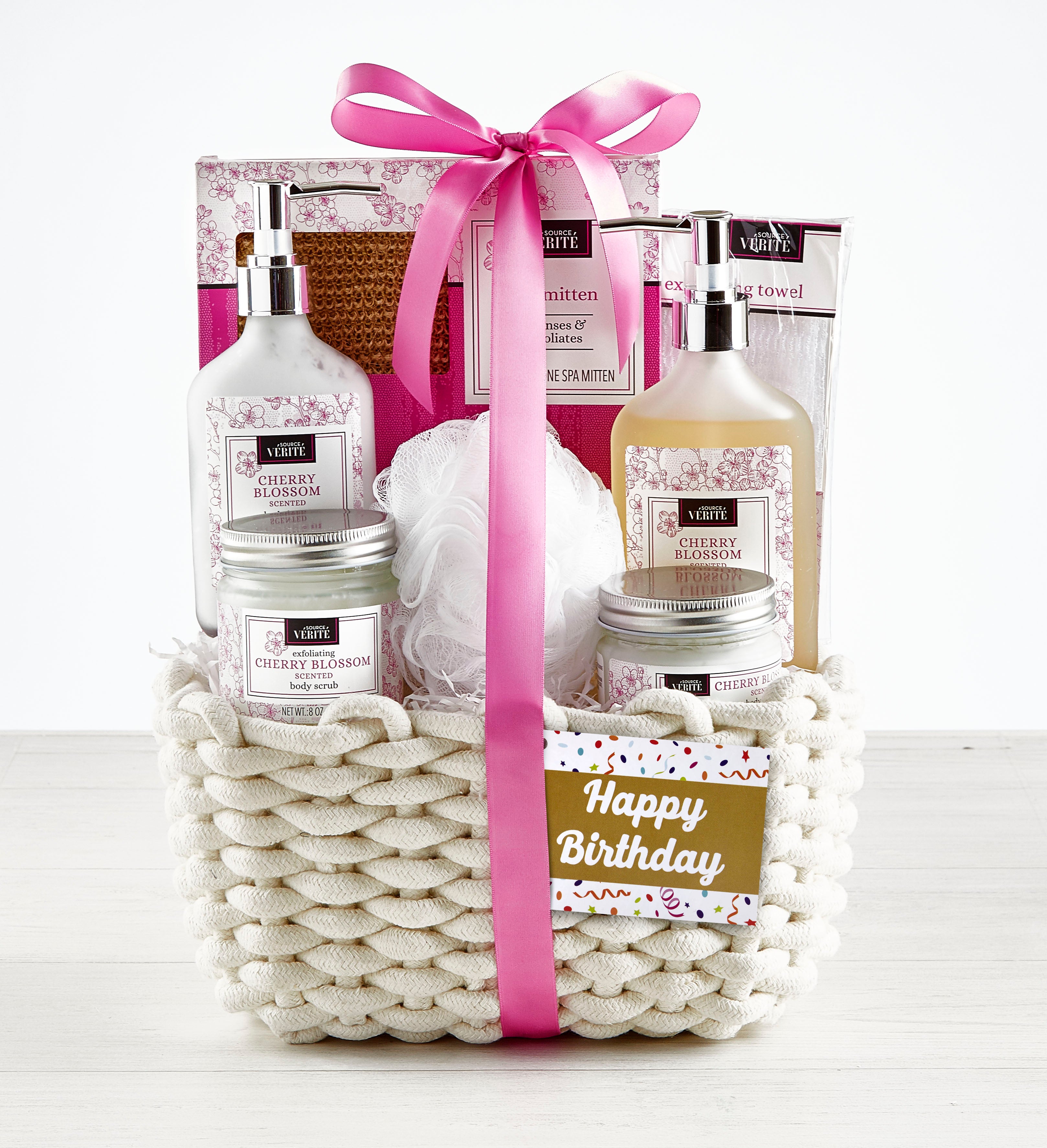 Happy Birthday Cherry Blossom Spa Gift Basket