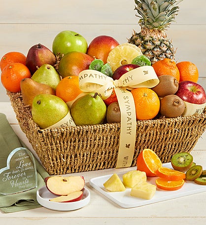 Wishing You Peace Sympathy Fruit Basket
