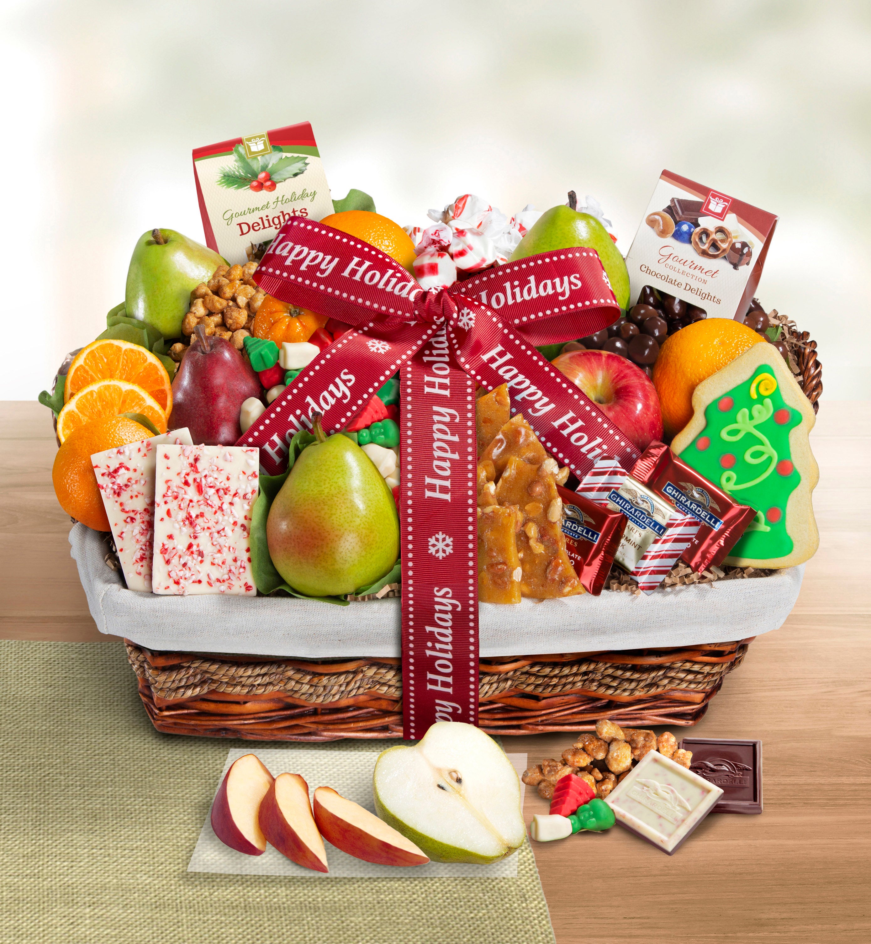 Holiday Gathering Fruit Sweets Basket   10267721c 