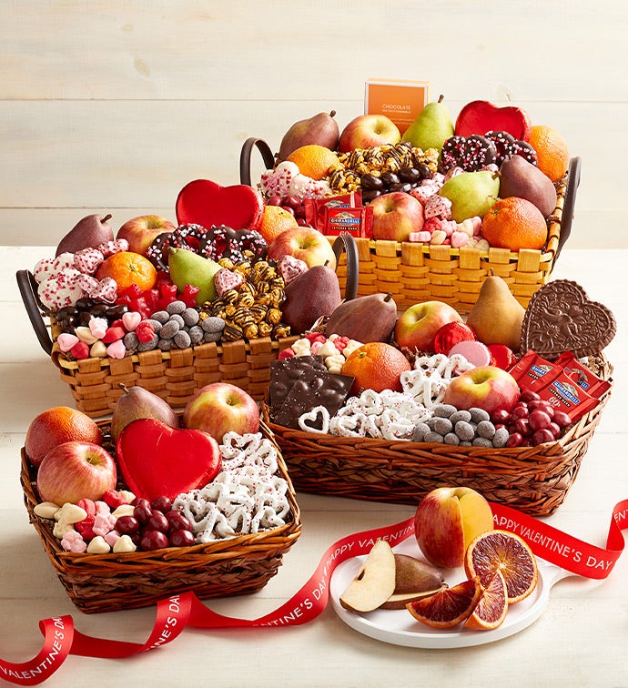 Valentine's Day Fruit & Sweets Basket