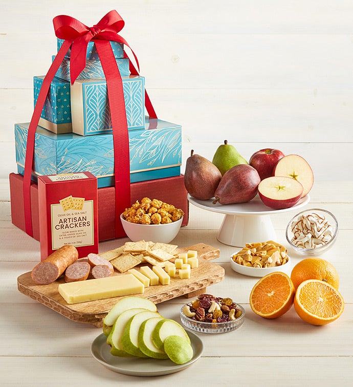 Succulent Fruit &amp; Snacks Tower