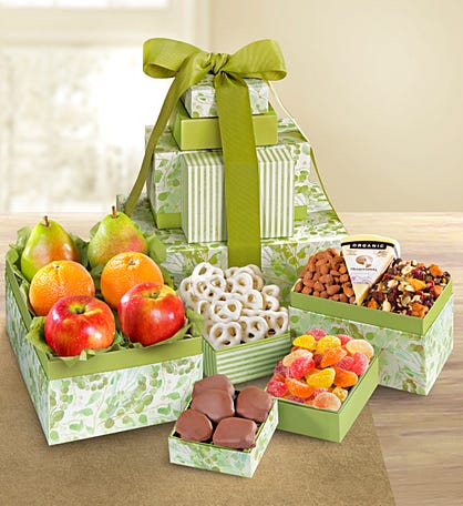 Green Apple Basket, Healthy Gift Basket