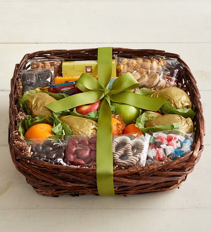 Distinctive Fruit & Sweets Gift Basket Deluxe