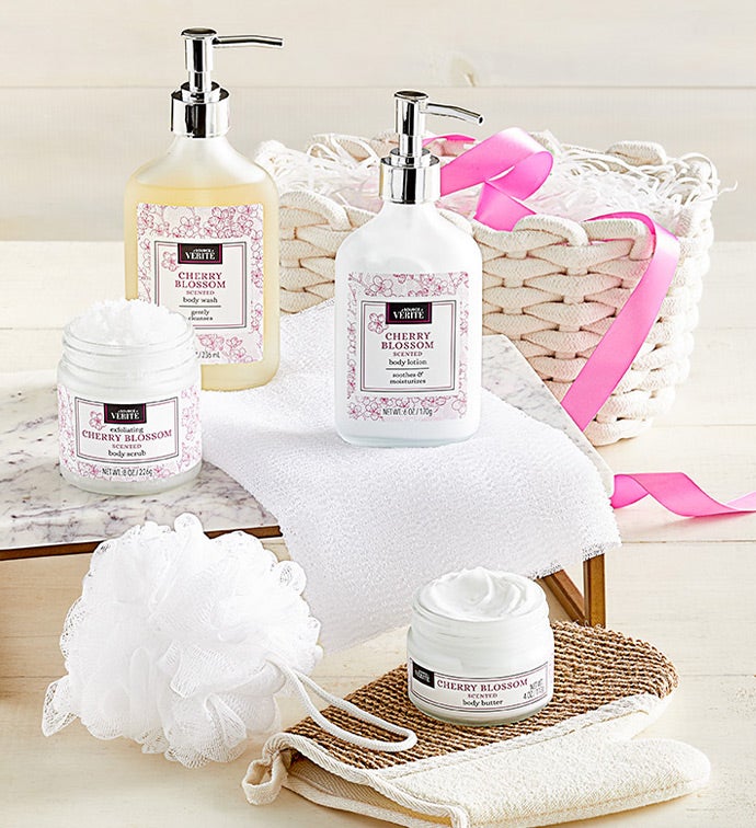 Cherry Blossom Spa Gift Basket