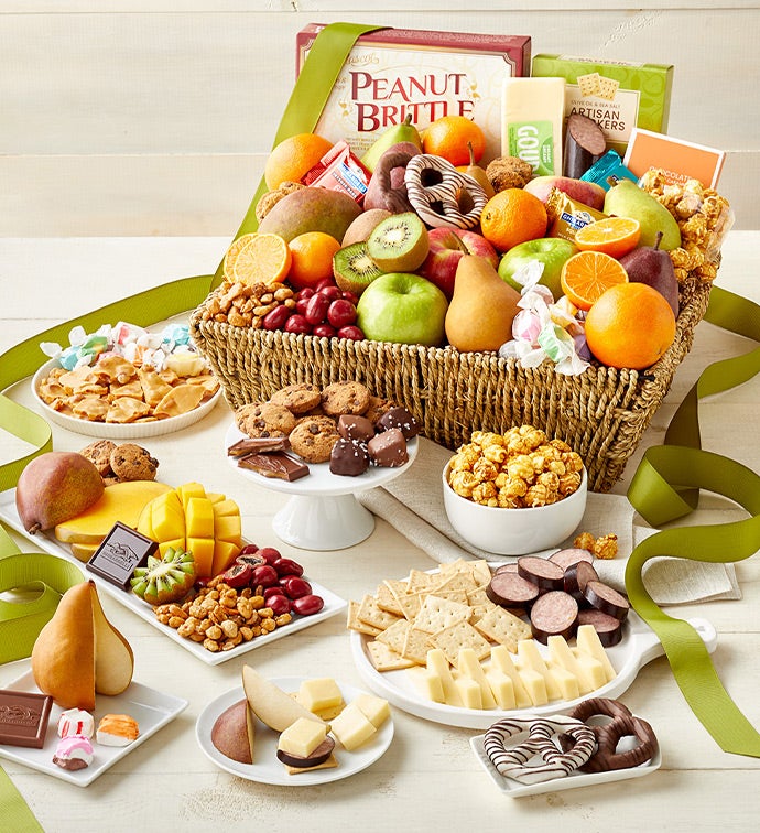 Distinctive Fruit Basket & Sweets Gift Grande