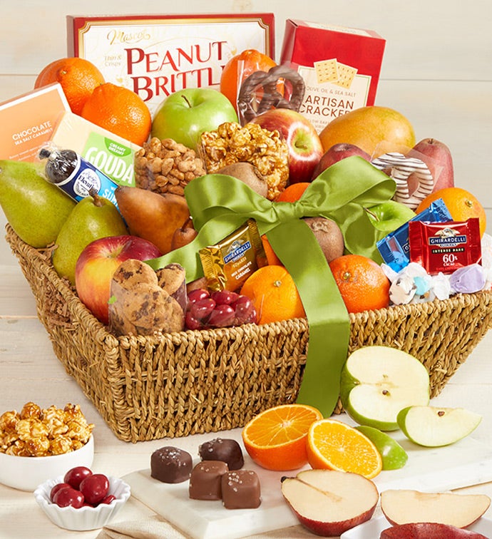 Distinctive Fruit Basket & Sweets Gift Grande