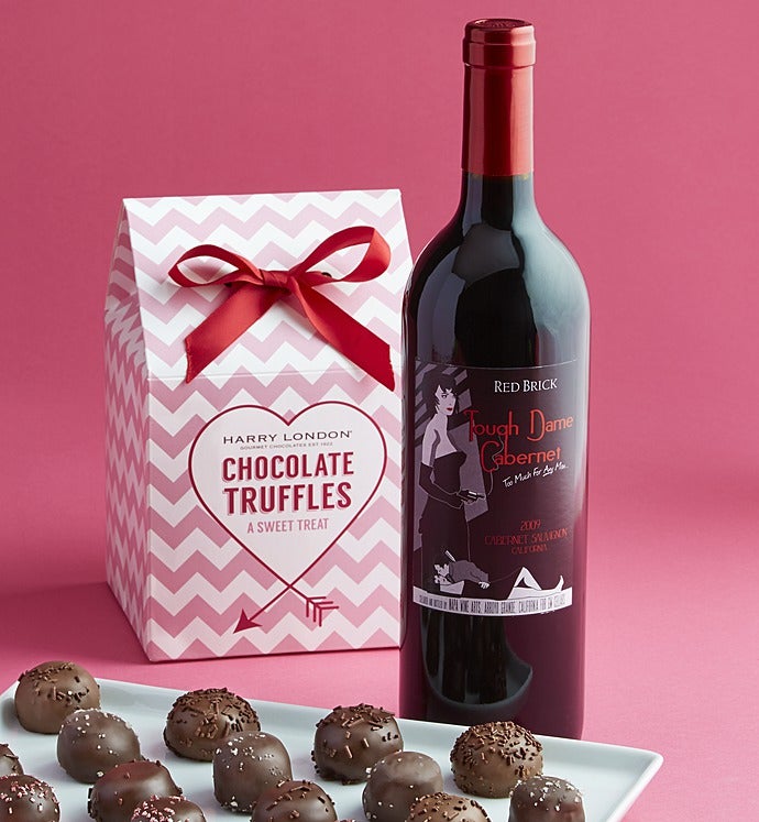 Harry London Chocolate Truffles Cabernet Wine