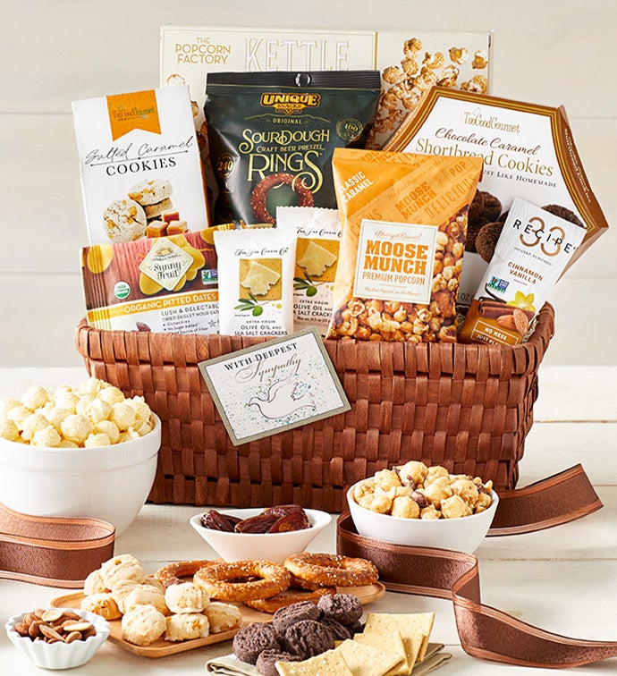 Classic Gourmet In Sympathy Gift Basket