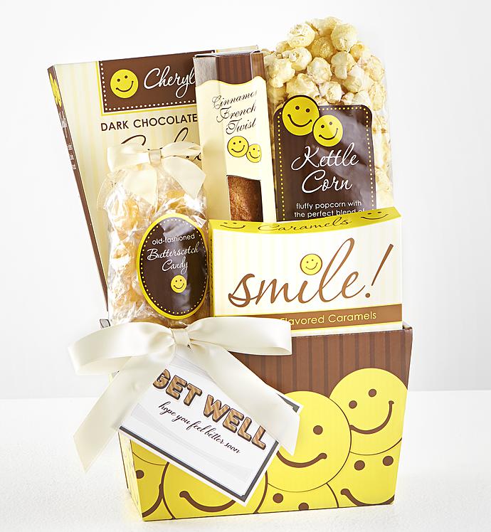 Sending Get Well Smiles Sweet Treats Gift Basket