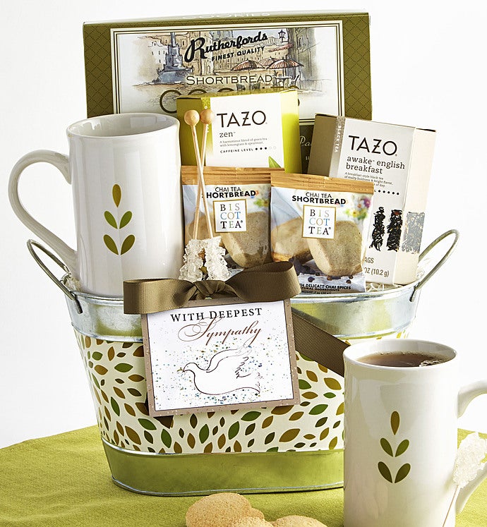 In Sympathy Tea Basket featuring Tazo® Teas