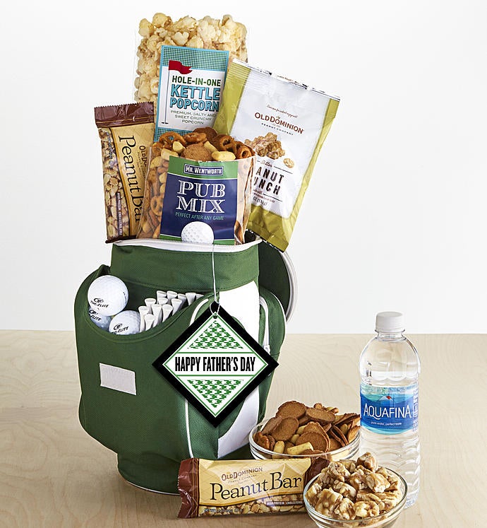 Happy Father's Day Golf Cooler Bag with Snacks
