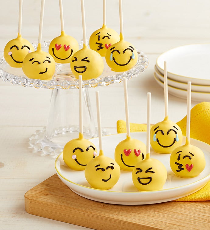 Emoticon Truffle Cake Pops