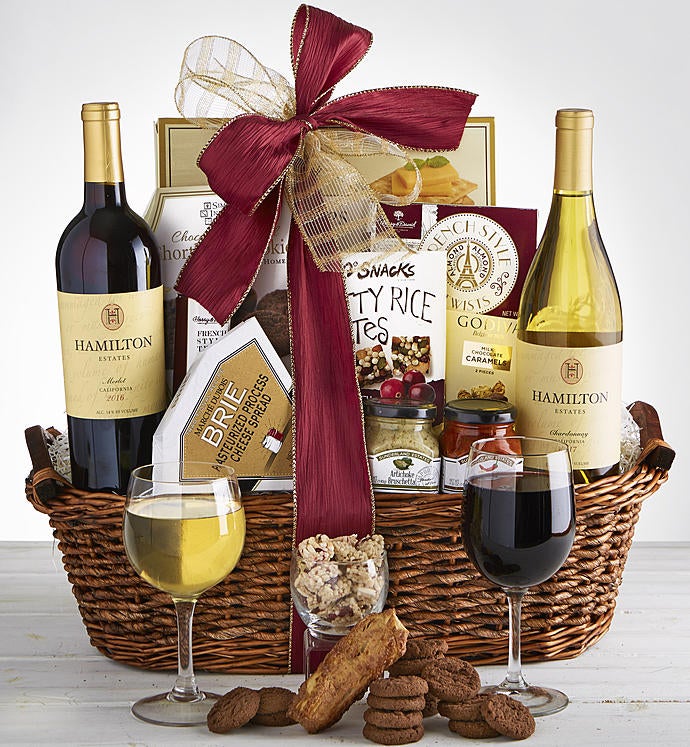 Sending Warm Thoughts Sympathy Wine Gift Basket
