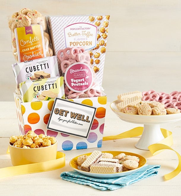 Sending Get Well Smiles Sweet Treats Gift Basket