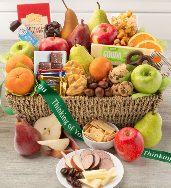Thinking Of You Fruit & Sweets Gift Basket