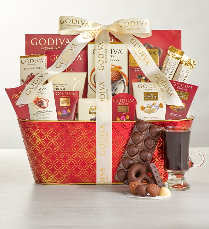 Godiva® Valentine Chocolates Gift Basket