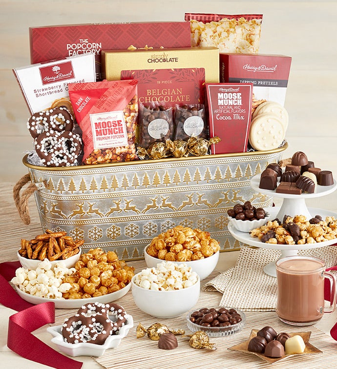 Sparkling Snow Sweets & Treats Basket