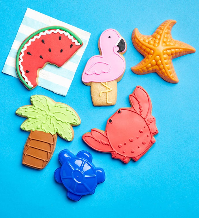 Summer Artisan Iced Cookies