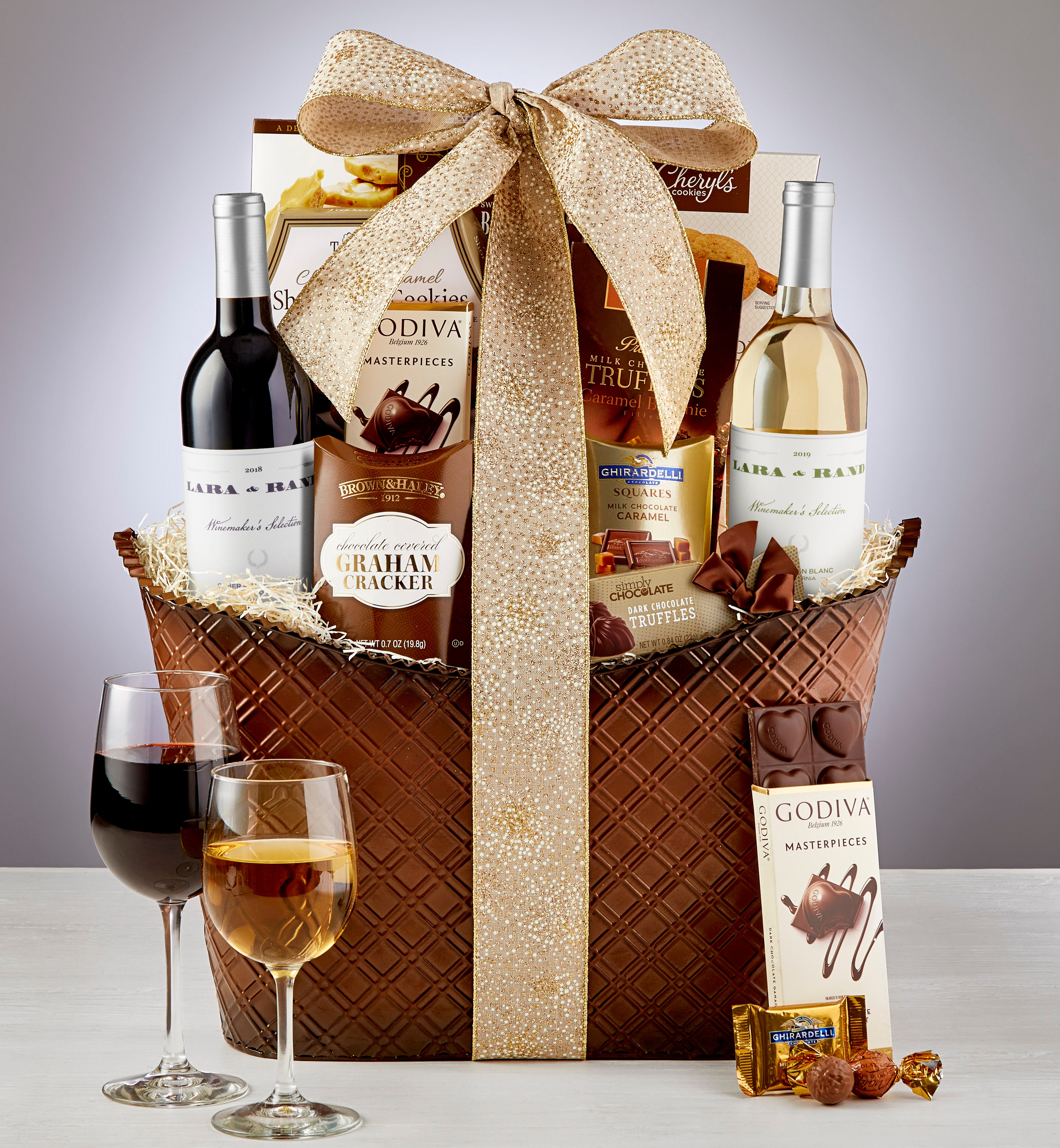 Perfect Pairing Wine And Chocolates T Basket 