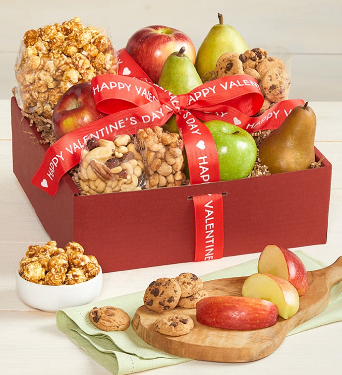 Valentine's Enticing Fruit & Sweets Gift Box