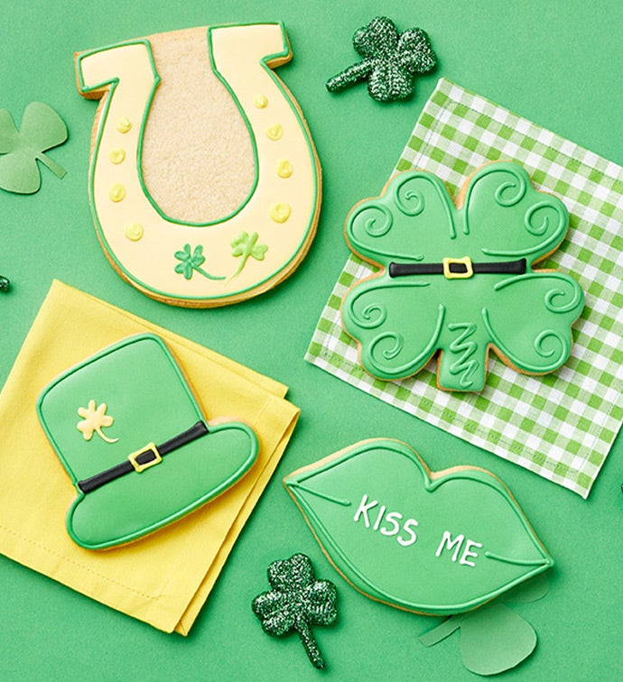 St Pat's Day Artisan Iced Cookies