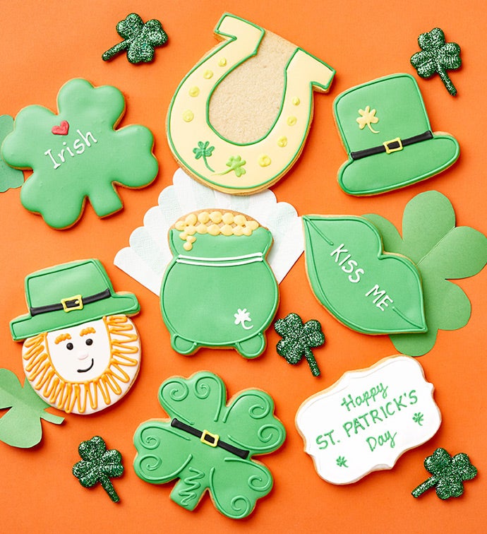 St Pat's Day Artisan Iced Cookies