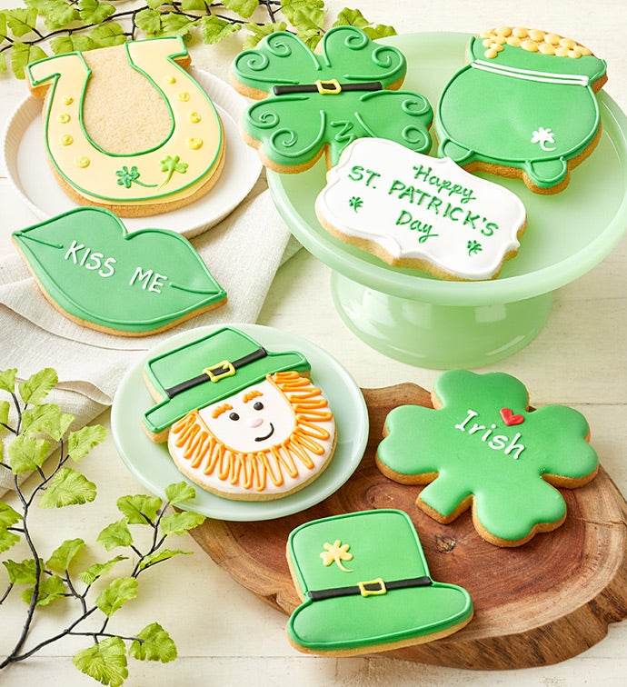 St Pat's Day Artisan Iced Cookies