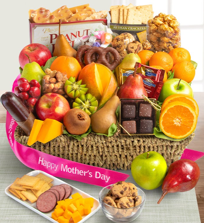 Mother's Day Grand Fruit & Sweets Gift Basket
