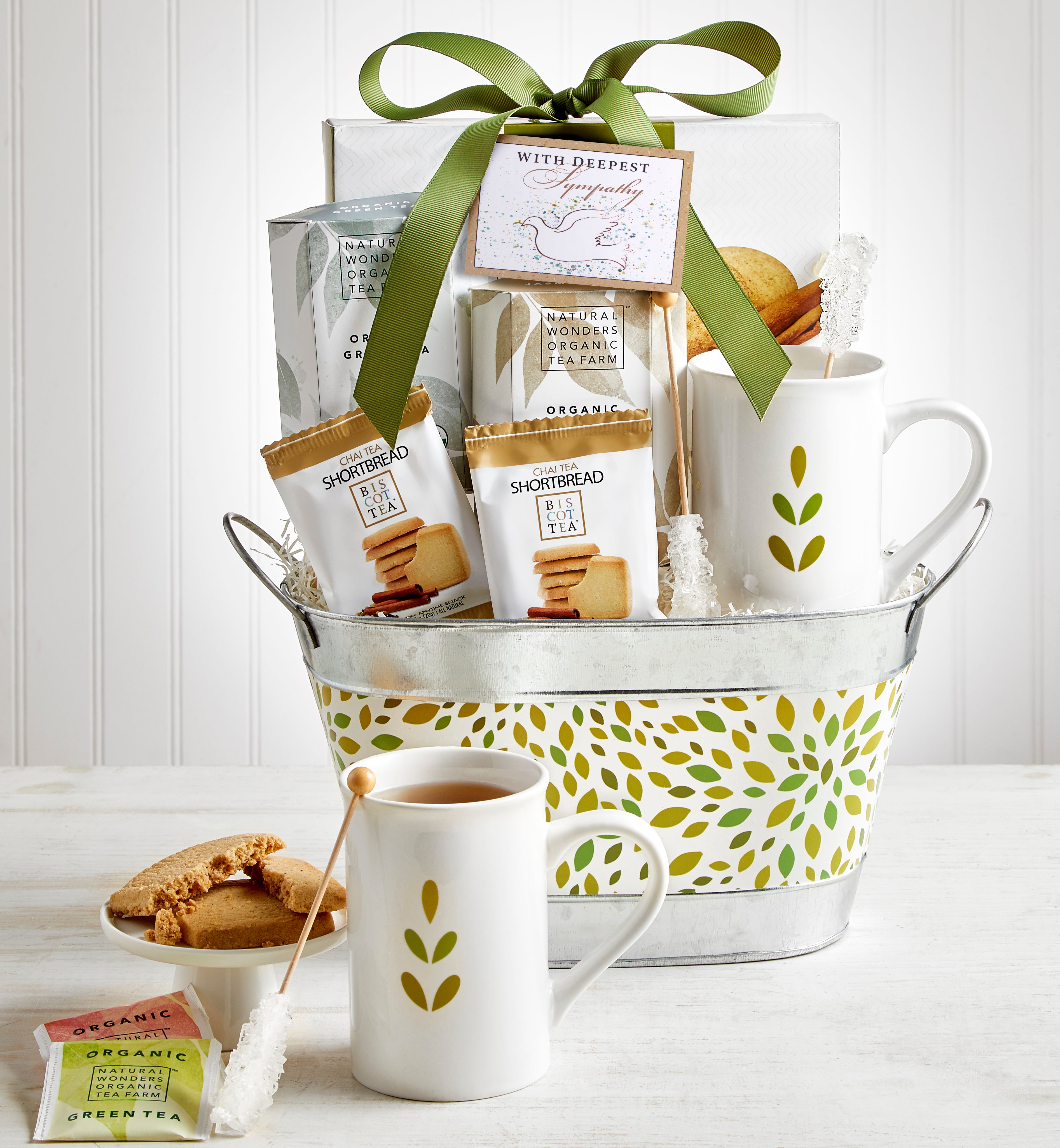 In Sympathy Tea Gift Basket
