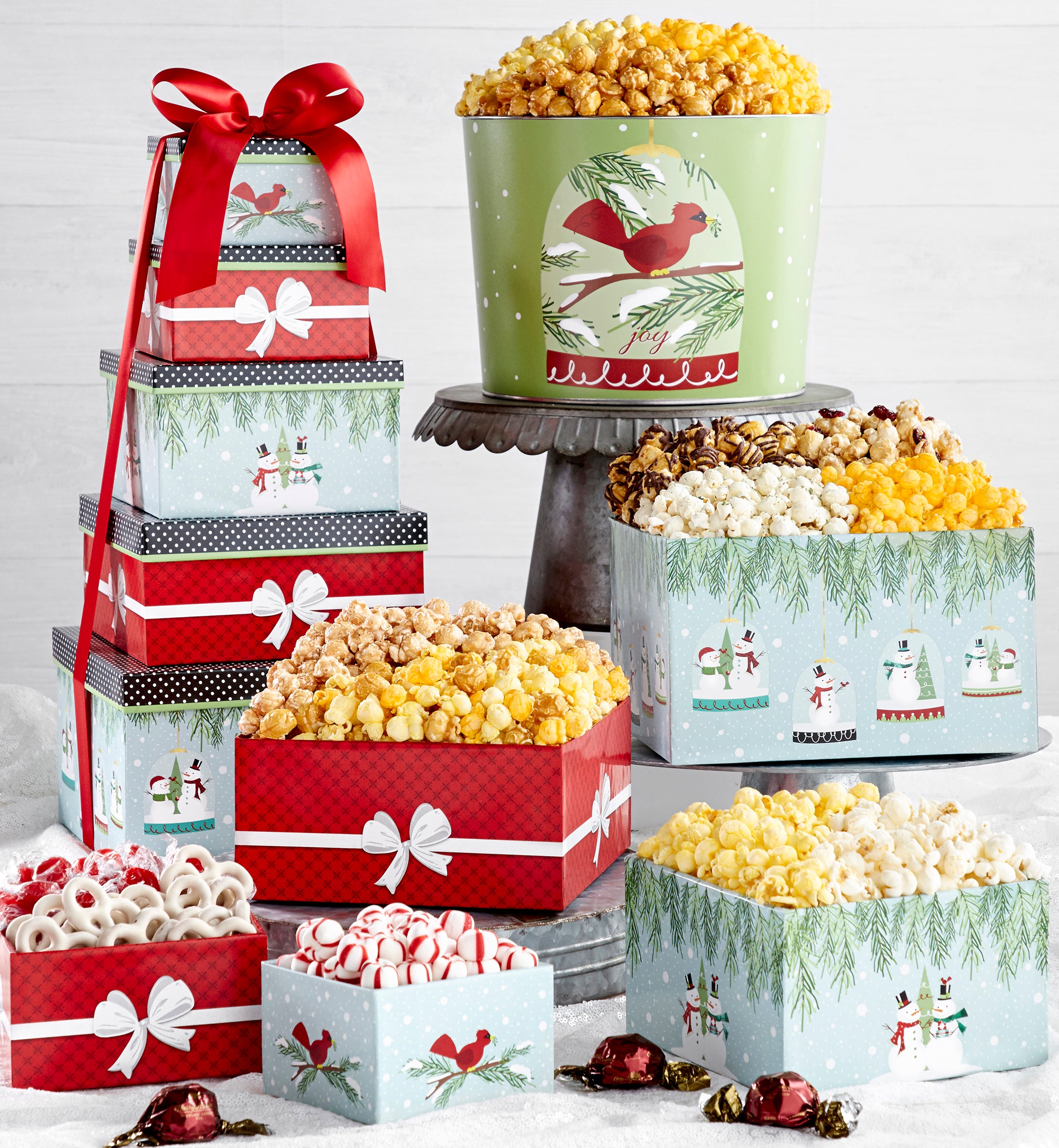 The Popcorn Factory Magical Holiday 5 Tier Tower