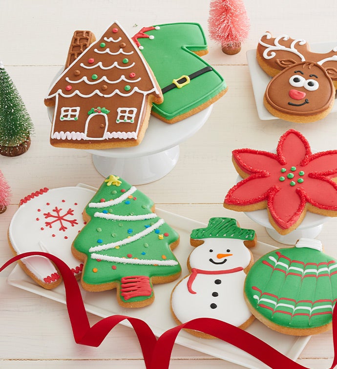 Homespun Holiday Artisan Iced Cookies