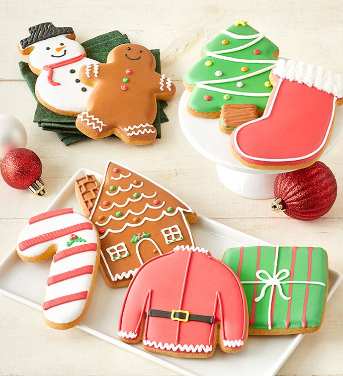 Santa's Holiday Artisan Iced Cookies