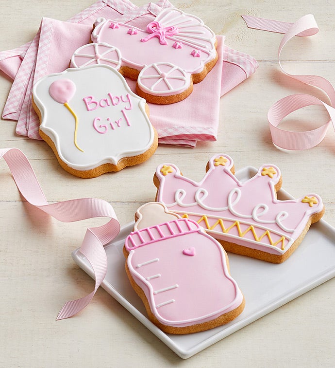 Welcome Baby Girl! Artisan Iced Cookies