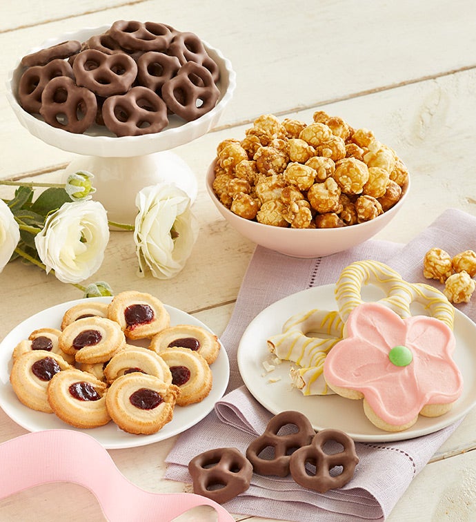 Full Bloom Sweet Treats Basket