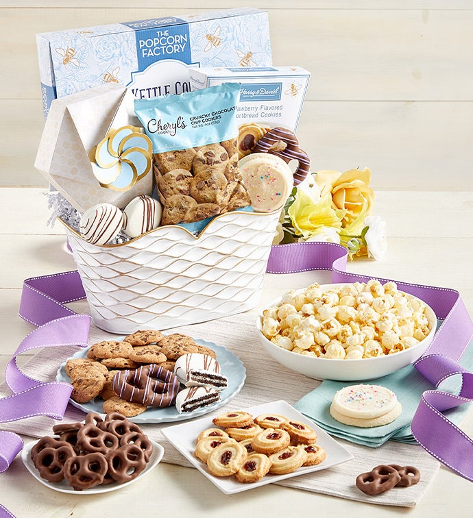 Full Bloom Sweet Treats Basket