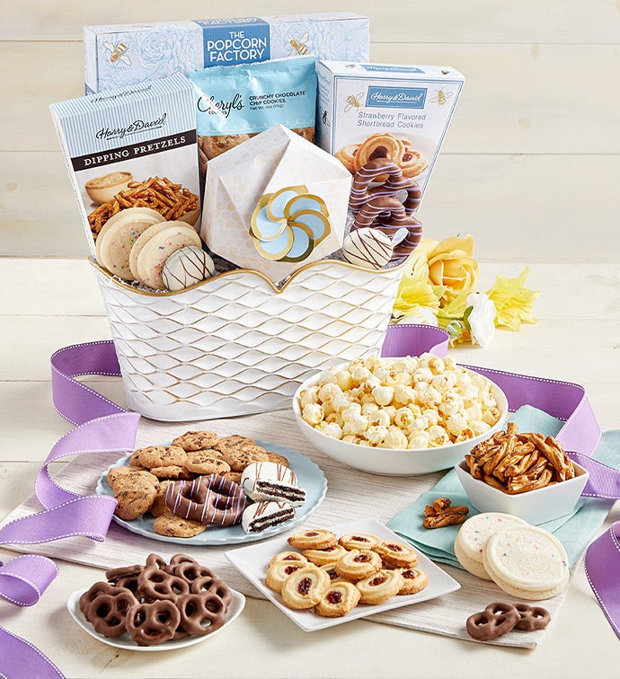 Full Bloom Sweet Treats Basket