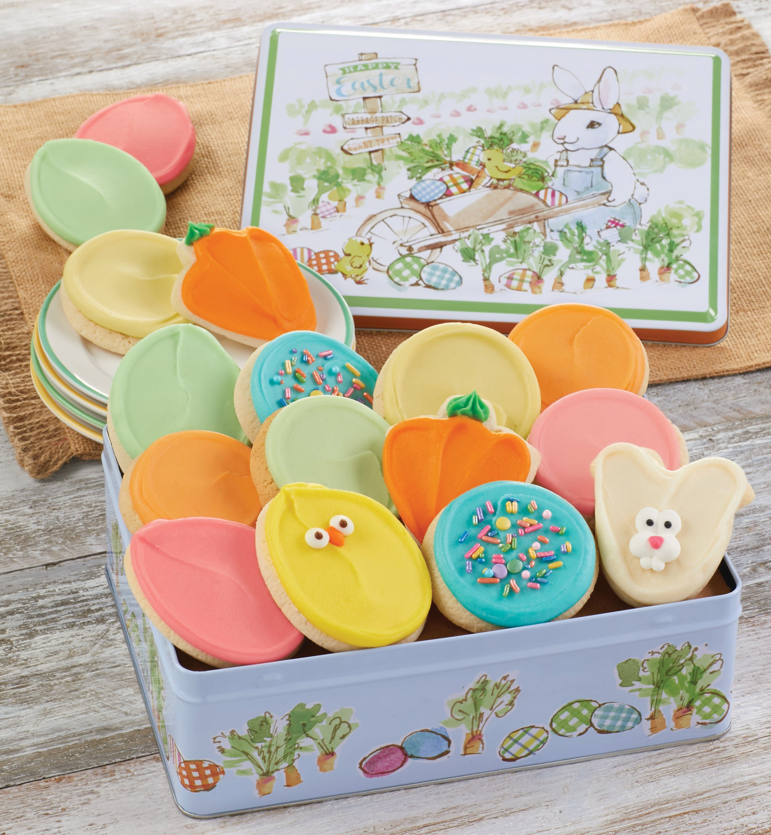 Cheryl's Easter Frosted Cookie Tin