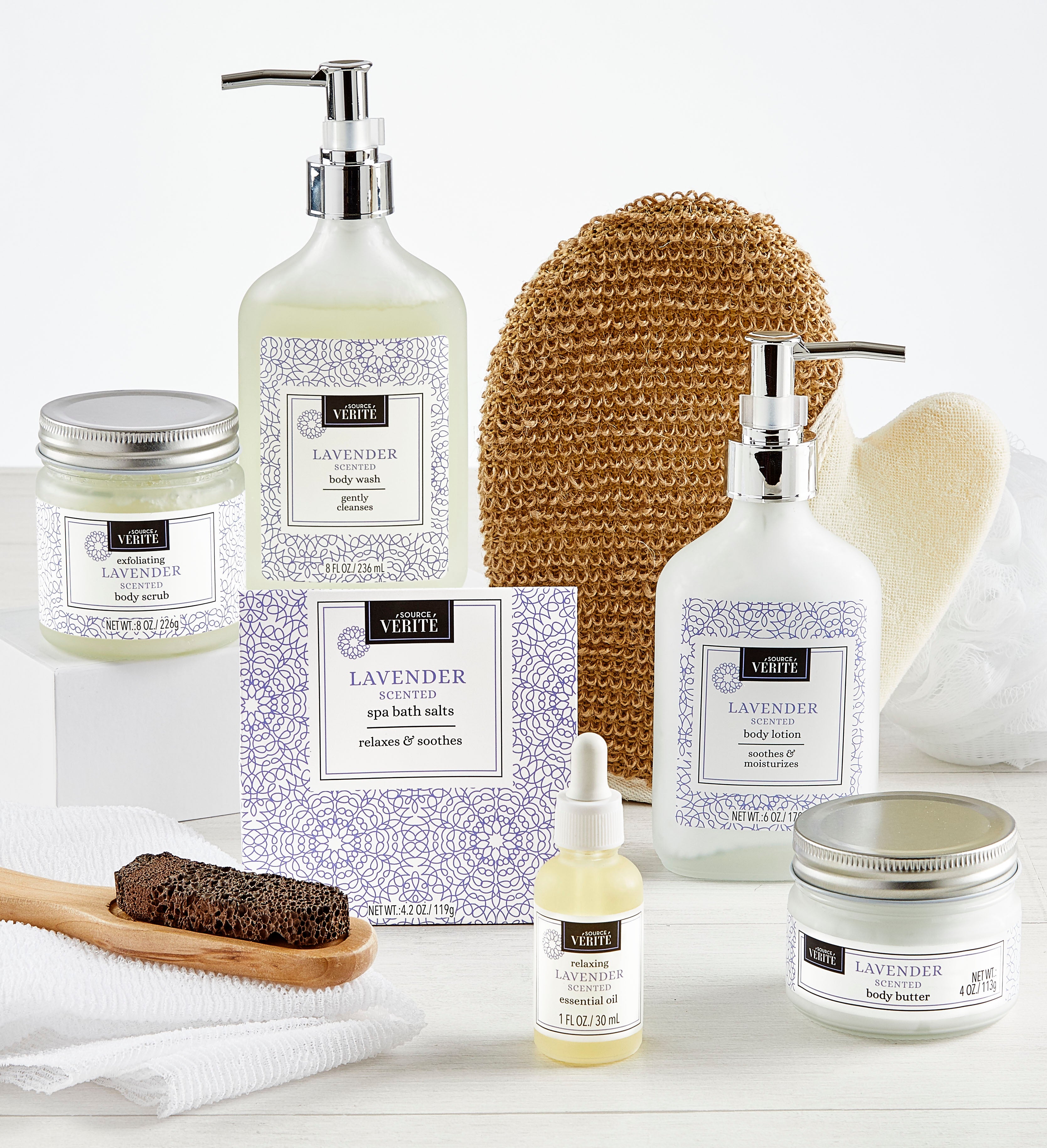 Denarii Lavender Spa Gift Basket