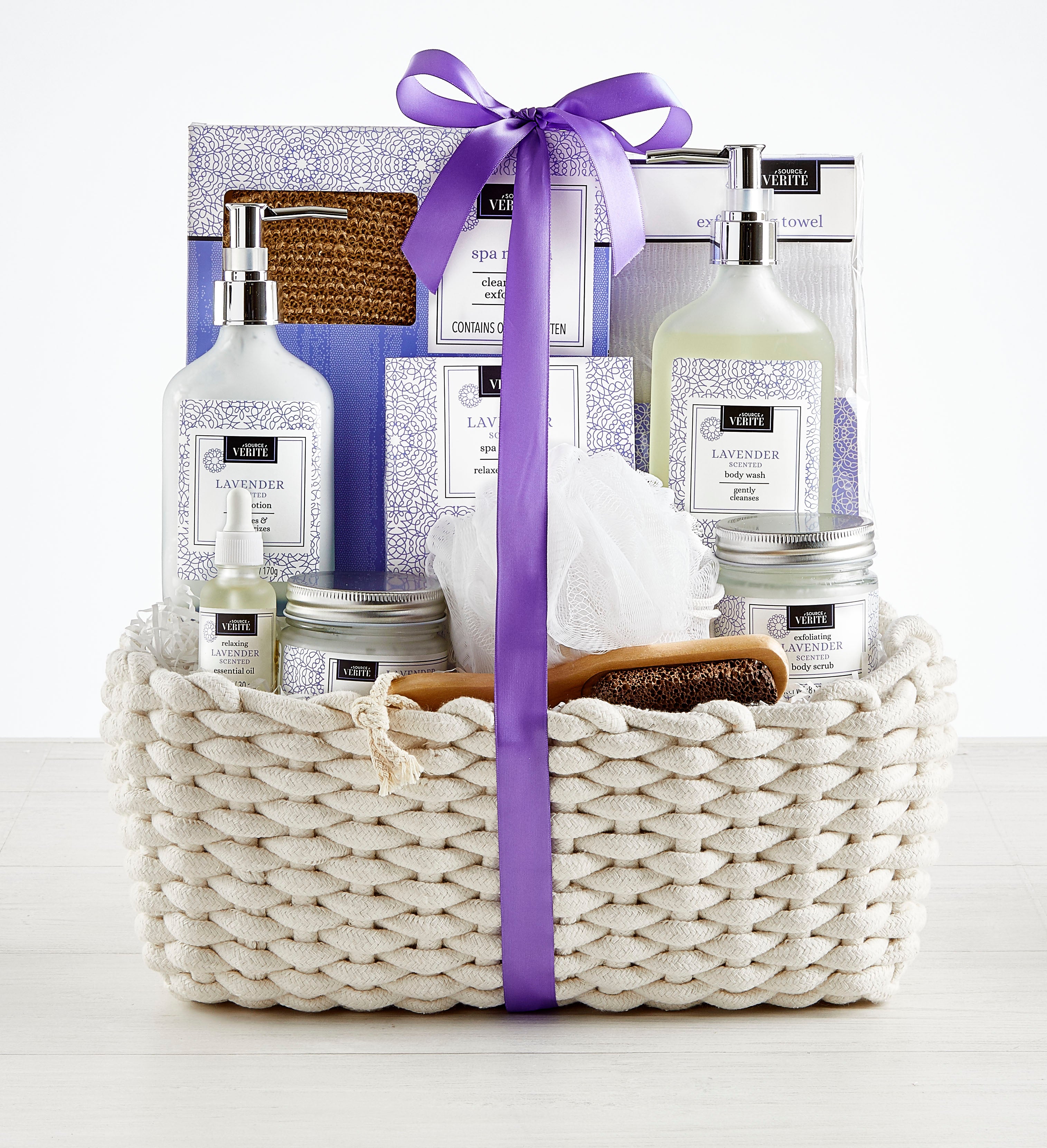 Denarii Lavender Spa Gift Basket